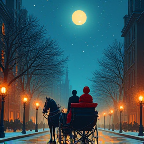 Moonlit Carriage