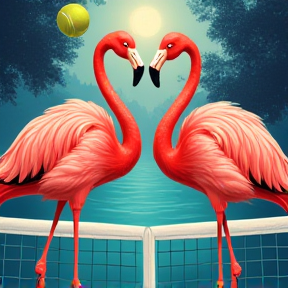 Tennisklub Blankenloch und die Flamingos