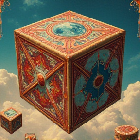 Six Sided Möbius Flying Cube