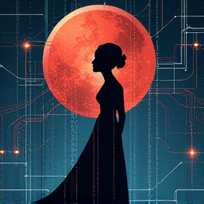 woman empowering with ai technology