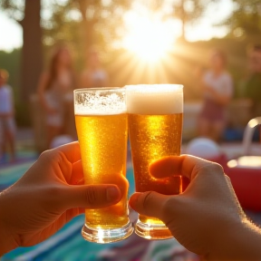 "Bier und Sonne, wir feiern zusammen!"