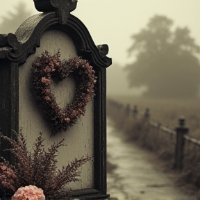 Bouquet on a Tombstone