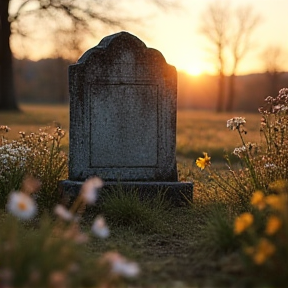 Bouquet on a Tombstone