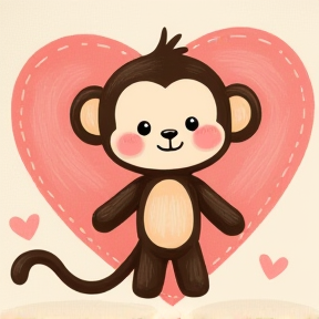 Cuddly Monkey love´s that girl