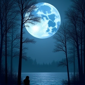 A moonlit night