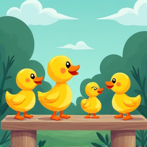 five little ducks 