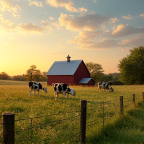 Cows in the Field