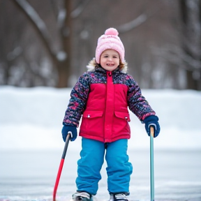 SPASTIC CHILD ON ICE