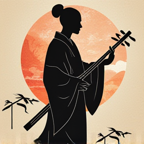 shamisen (三味線) drum and base