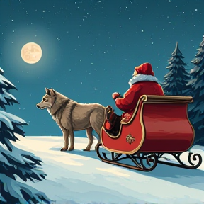 Three Wolves of Christmas