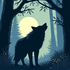 Wolf in the Forest