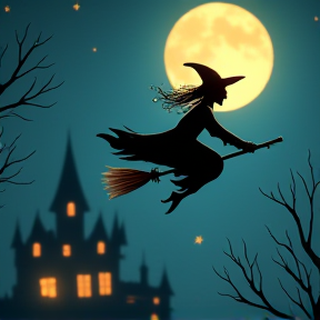 Witch's Midnight Flight