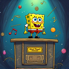 spongebob on fire