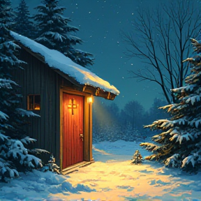 Open the door to christmas