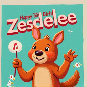 Happy 1st Birthday Zebedee