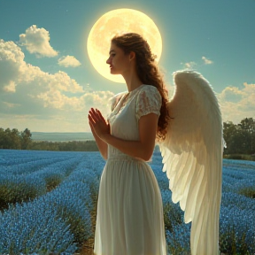 Angel in a Blue Field