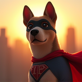 Super hero dog named gus 