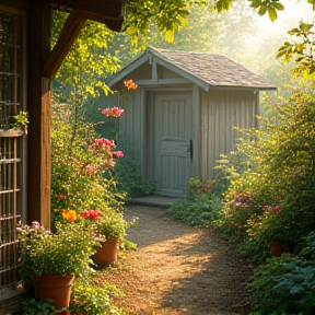 Pien en haar Tuinhuis