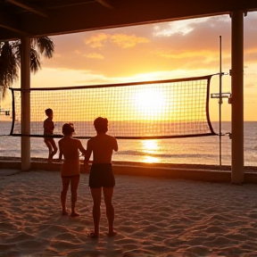 Auf dem Volleyballfeld