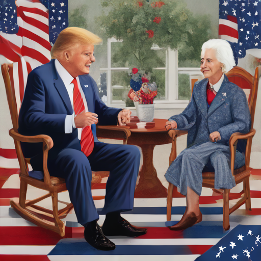 Trump and Biden play granny