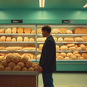 Nienke in the Bread Aisle