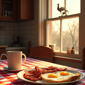 Staring at Breakfast