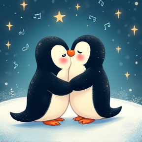 Pinguinos Enamorados