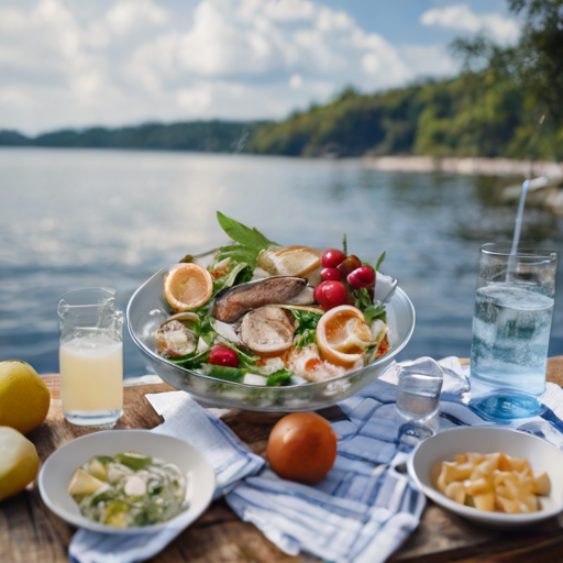 Repas Cuisiné au Bord de l'Eau