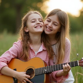 Anna and Ava - Apple pie