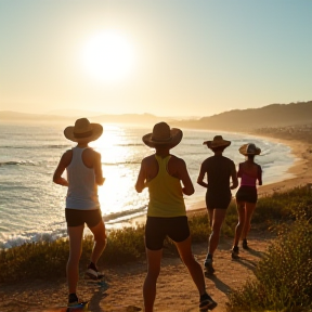 Morning Run at Cottesloe Beach