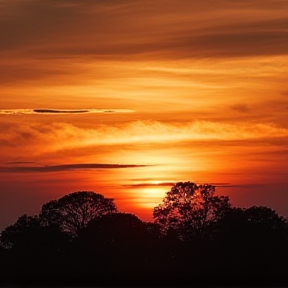 Sonnenuntergang der Farben