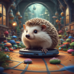 Hedgehog On A Roomba