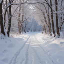 雪中漫步