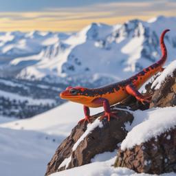 Skiing Dreams of the Magic Rainbow Salamander