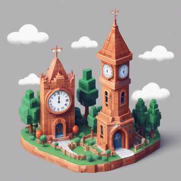 Copper Clock Tower