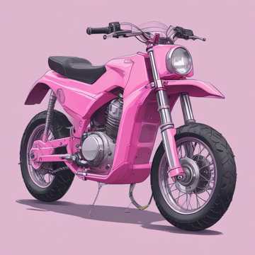 Motocross scooter électrique rose