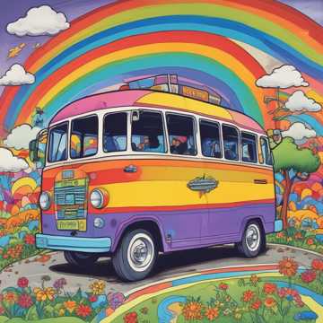 Little Ellis' Rainbow Bus