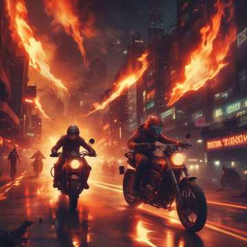 Heavy Metal Motorcycle Inferno