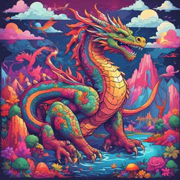 Pixelated Dragon