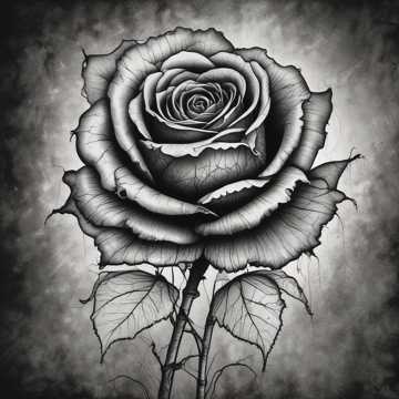 Black Rose Bloom