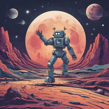 Robot on the Moon