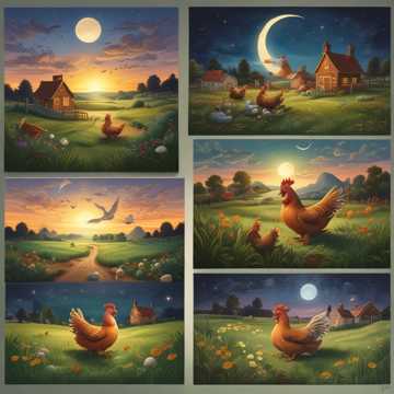 Dreamy Chickens