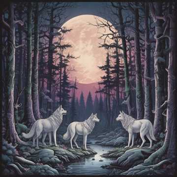 Running with the Wolves in the Moonlight