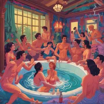 At the Bath House