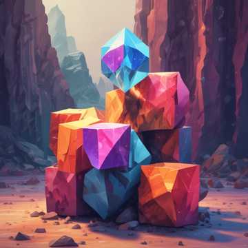 Three Diamond Blocks