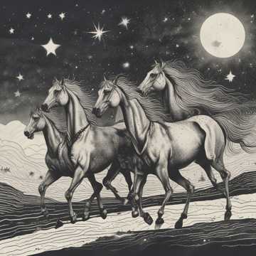 Caballos en la Noche