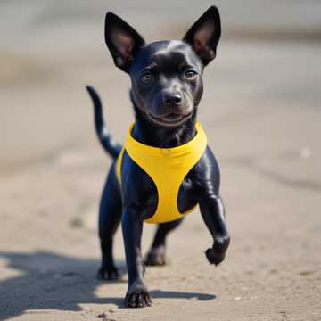 Blue Puppy in Yellow Briefs