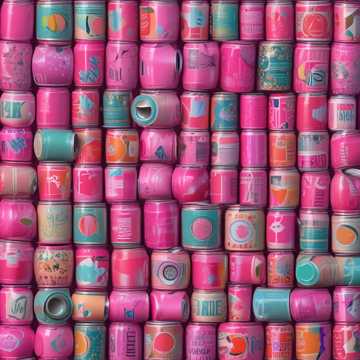 Small Pink Cans for Lady Hands