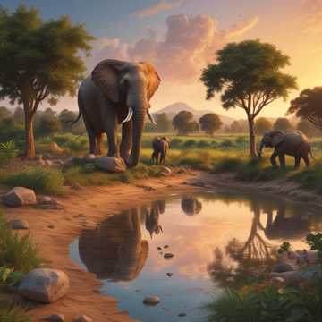 Country Rivers and Elephants