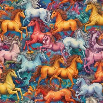 Horses Wild Spirits Unicorns